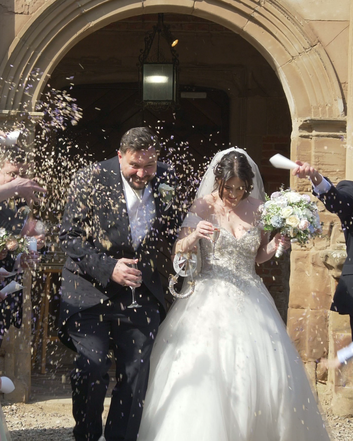 A wedding photograph taken by the Lincolnshire based photographer David Stark